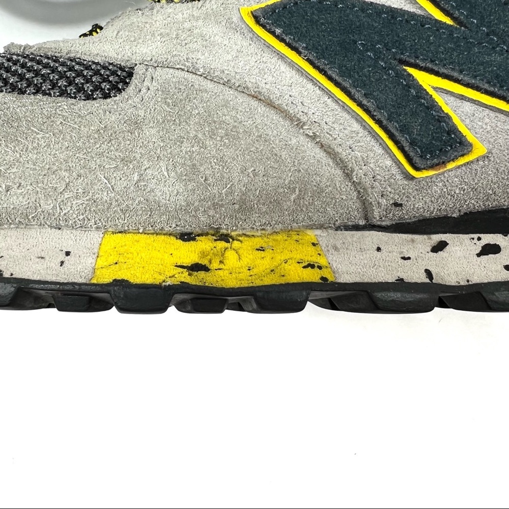 New Balance Mens ML574AT D Classic Running Gray Navy Yellow Sneaker Shoes 8.5 - Picture 9 of 14